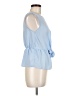 Miss Selfridge 100% Polyester Blue Sleeveless Blouse Size 6 - photo 4
