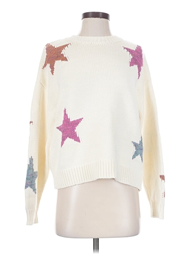 Pre-owned Rails Pullover Sweater In White