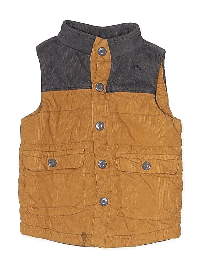 Pre-owned Tommy Bahama Kids' Vest In Brown
