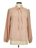 Shein 100% Polyester Tan Long Sleeve Blouse Size 6 - photo 1