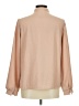 Shein 100% Polyester Tan Long Sleeve Blouse Size 6 - photo 2