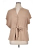 Assorted Brands 100% Polyester Tan Short Sleeve T-Shirt Size XL - photo 1
