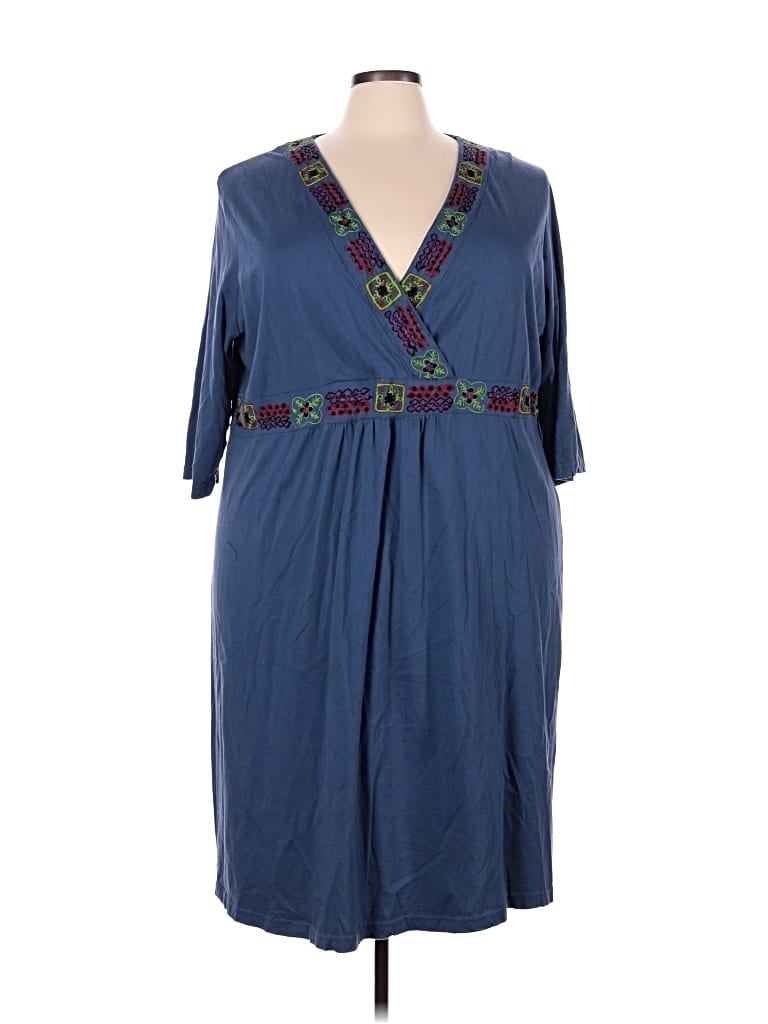 Pre-owned Ulla Popken Casual Dress In Blue