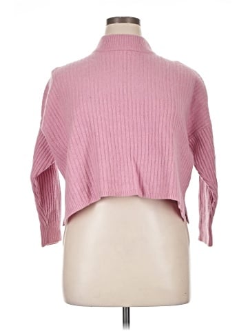 Madewell (Re)sourced Cashmere Ribbed Mockneck Pullover Sweater (view 1)