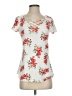 No Comment Gray Short Sleeve Blouse Size S - photo 1