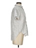 Universal Thread Stripes Gray Short Sleeve Blouse Size S - photo 4