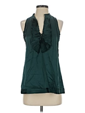 BCBGMAXAZRIA Sleeveless Silk Top (view 1)
