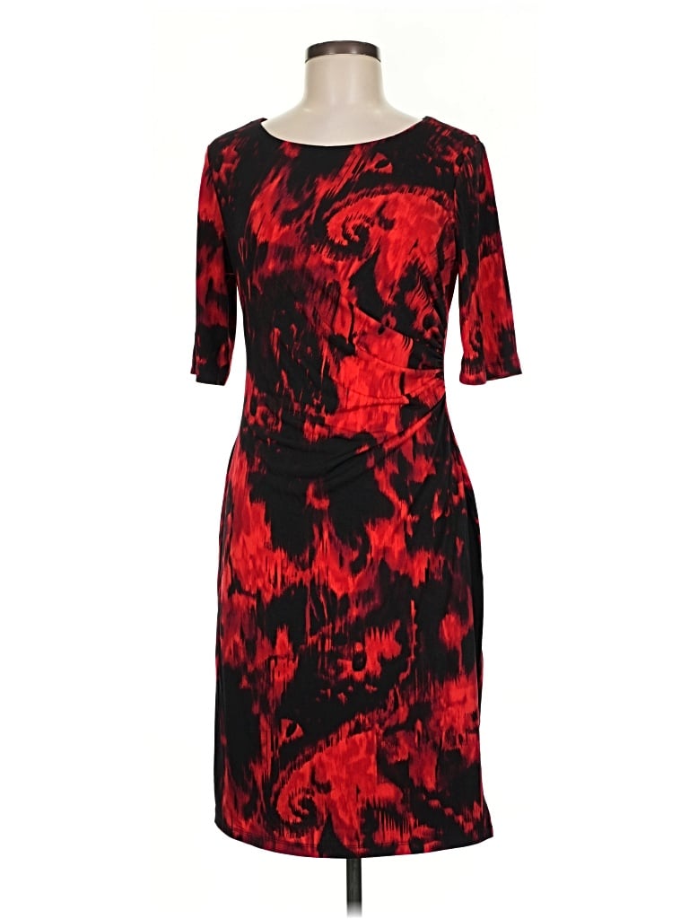 Pre-owned Connected Apparel Cocktail Dress In Red