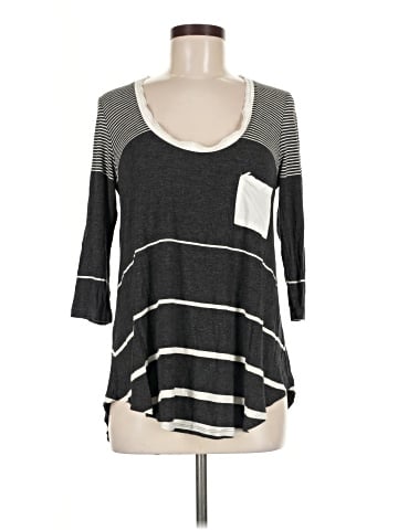 Bordeaux 3/4 Sleeve T-Shirt (view 1)