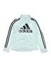Adidas 100% Polyester Blue Track Jacket Size 6 - photo 1