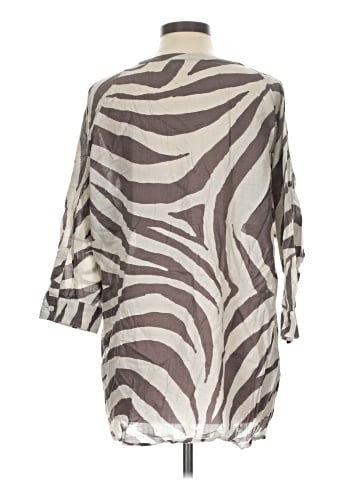 DKNYC 3/4 Sleeve Blouse (view 2)
