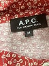 A.P.C. 100% Cotton Polka Dots Red Long Sleeve Button-Down Shirt Size M - photo 7