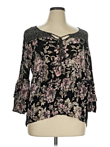 Cato 3/4 Sleeve Blouse (view 1)