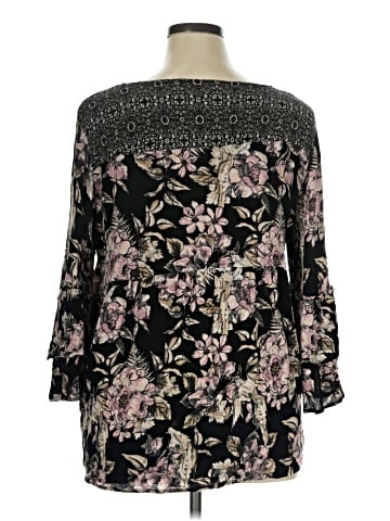 Cato 3/4 Sleeve Blouse (view 2)