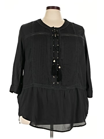 Denim 24/7 3/4 Sleeve Blouse (view 1)