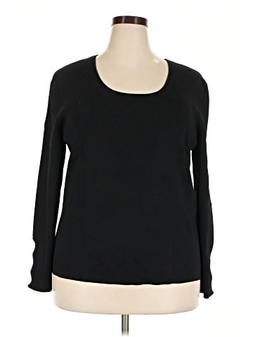 Dana Buchman Long Sleeve Top (view 1)