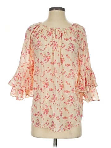 Chaps 3/4 Sleeve Blouse (view 1)