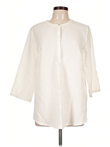 Liz Claiborne 3/4 Sleeve Button-Down Shirt (view 1)