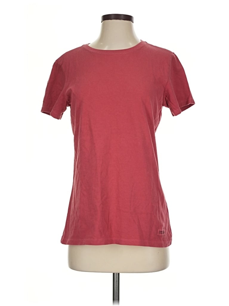 Pre-owned Life Is Good Short Sleeve T-shirt In Burgundy