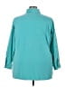 Roaman's Solid Teal 3/4 Sleeve Blouse Size 22 (1X) - photo 2