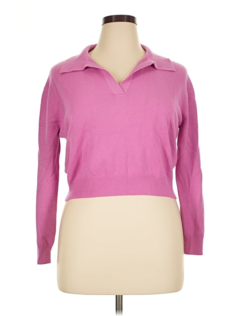 Pre-owned Karlie Pullover Sweater In Pink