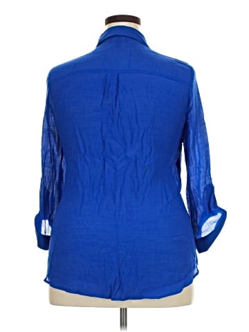 By & By 3/4 Sleeve Button-Down Shirt (view 2)