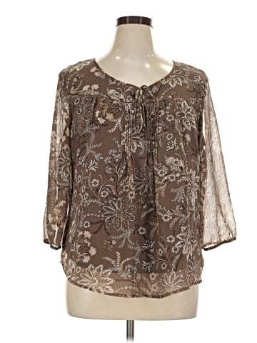 St. John's Bay 3/4 Sleeve Blouse (view 1)