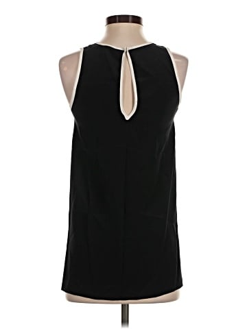 Lavender Brown Sleeveless Silk Top (view 2)