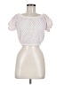 Bebe White Short Sleeve Top Size M - photo 1
