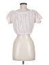 Bebe White Short Sleeve Top Size M - photo 2