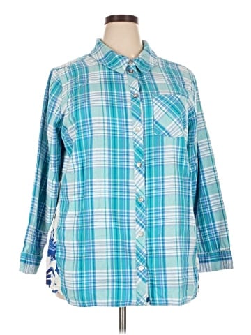 Soft Surroundings Long Sleeve Button-Down Shirt (view 1)