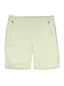 IZOD Solid Tan Green Khaki Shorts Size 8 - photo 1