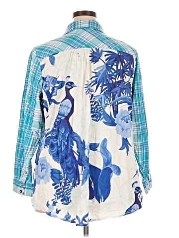Soft Surroundings Long Sleeve Button-Down Shirt (view 2)