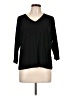 Sympli Black 3/4 Sleeve Top Size 10 - photo 1