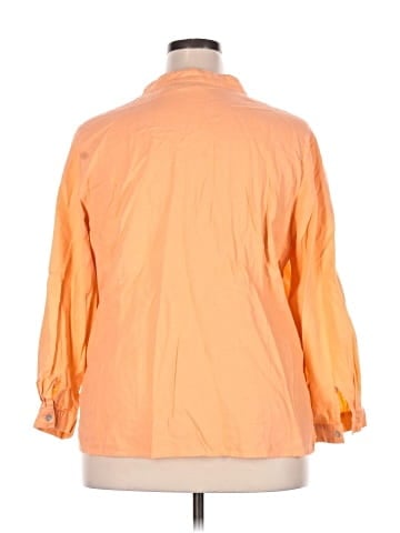 White Stag 3/4 Sleeve Button-Down Shirt (view 2)
