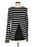 White House Black Market Stripes Black Pullover Sweater Size M - photo 2