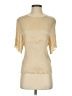 Vince. 100% Silk Ivory Short Sleeve Turtleneck Size S - photo 1