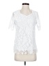 Draper's & Damon's 100% Polyester White Short Sleeve Blouse Size S - photo 1