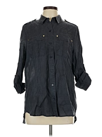 MICHAEL Michael Kors 3/4 Sleeve Button-Down Shirt (view 1)