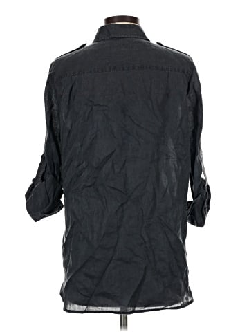 MICHAEL Michael Kors 3/4 Sleeve Button-Down Shirt (view 2)
