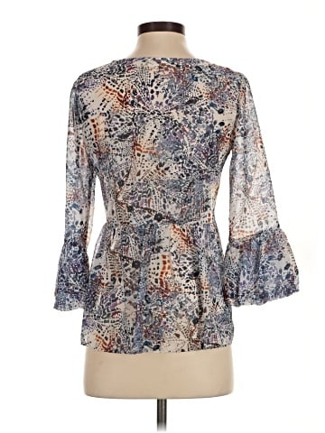 Waverly Grey 3/4 Sleeve Blouse (view 2)
