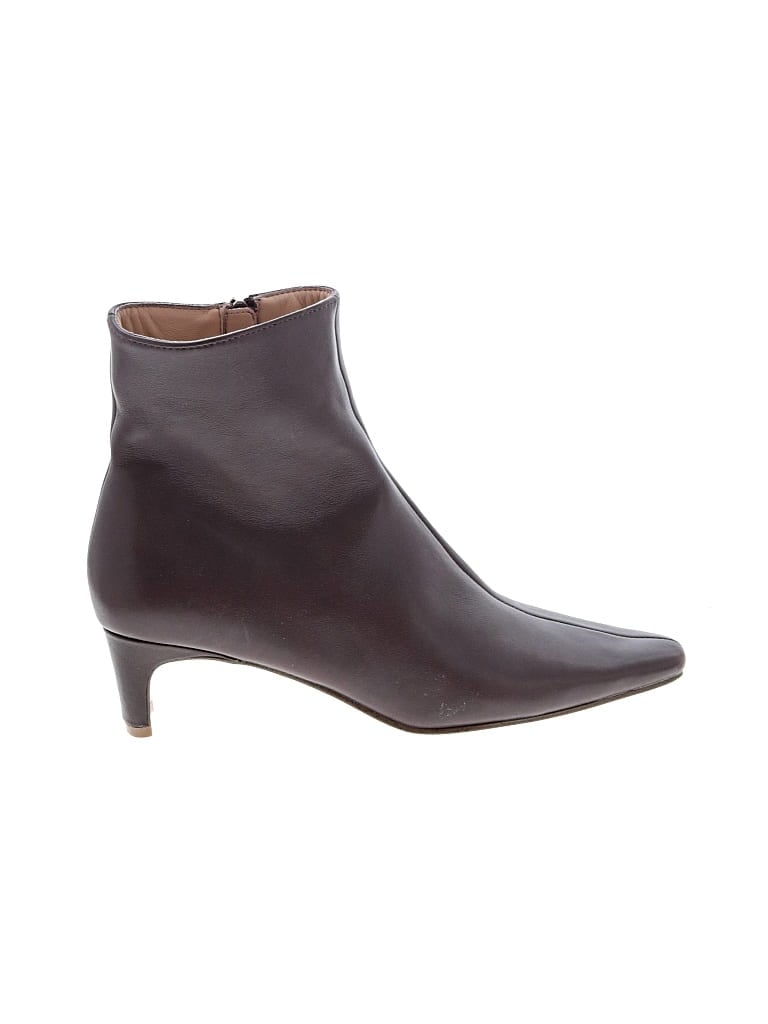 Pre-owned Steve Madden Ankle Boots In Burgundy