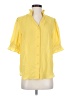 Ann Taylor 100% Polyester Yellow Short Sleeve Blouse Size S - photo 1