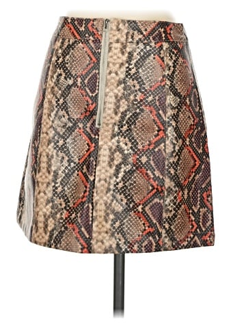 Alya Faux Leather Skirt (view 2)