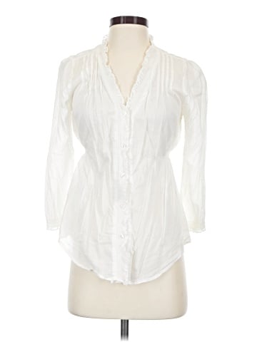 BCBGeneration 3/4 Sleeve Button-Down Shirt (view 1)