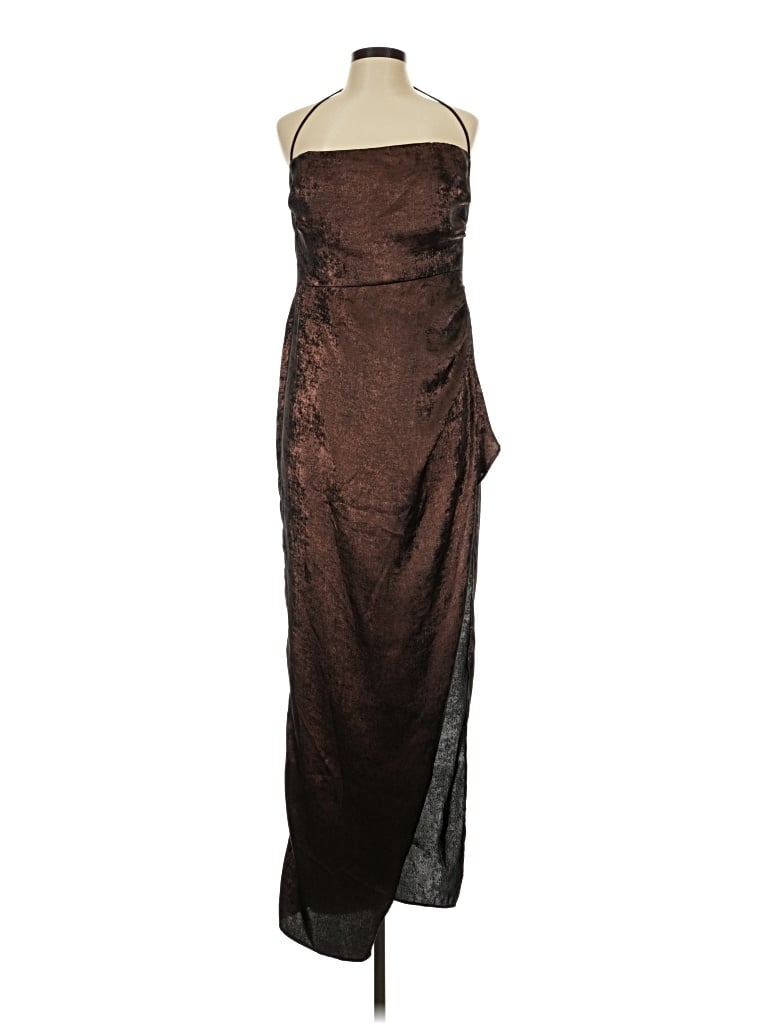 Pre-owned Rumer Cocktail Dress In Brown