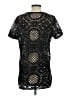 Sundance 100% Polyester Black Short Sleeve Blouse Size S - photo 2