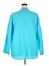 Flax 100% Flax Solid Teal 3/4 Sleeve Button-Down Shirt Size 18 (1G) - photo 2