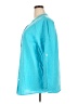 Flax 100% Flax Solid Teal 3/4 Sleeve Button-Down Shirt Size 18 (1G) - photo 5