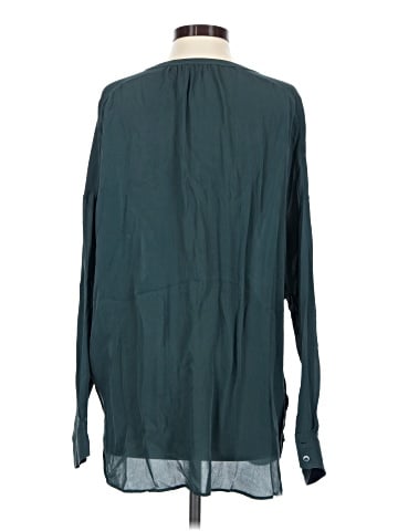 Vince. Long Sleeve Silk Top (view 2)